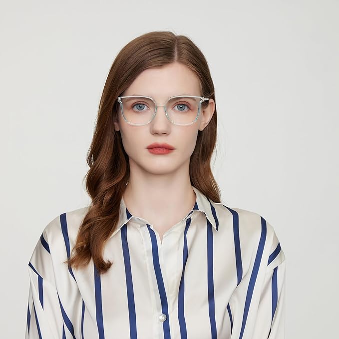GUDVUE Blue Light Glasses For Woman, Computer Reading/Gaming/Phones Glasses, Anti Glare/UV400/Eye Strain