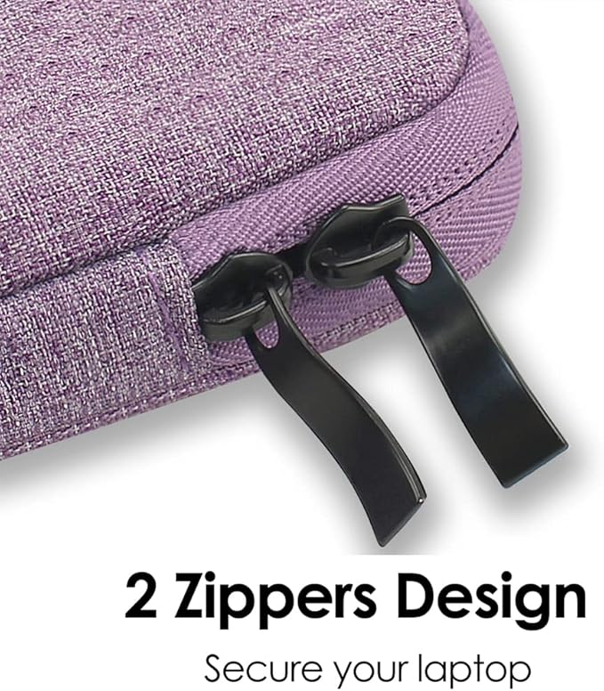 ProElife 13-Inch Laptop Sleeve Case for 2023 2022 MacBook Air 13.6 inch with Apple M2 Chip & MacBook Pro 13.3 inch with Apple M2 Chip Accessory Traveling Carrying Canvas Bag Cover Simple Case (Purple)