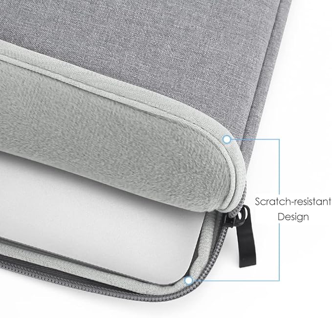 ProElife 13-Inch Laptop Sleeve Case for 2026-2022 MacBook Air 13.6 inch M5 M4 M3 M2 & MacBook Neo 13'' A18 Pro, Pro 13'' M2 Chip Accessory Water-Resistant Bag Traveling Carry Cover Case (Gray)