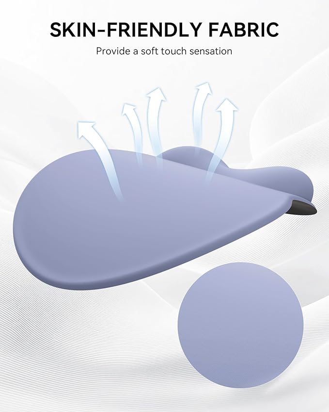 Mouse Pad with Wrist Rest, Ergonomic Mouse Pads for Desk, Office Non-Slip Mousepad with Gel Wrist Support(Purple, 10.6''L x 9''W)