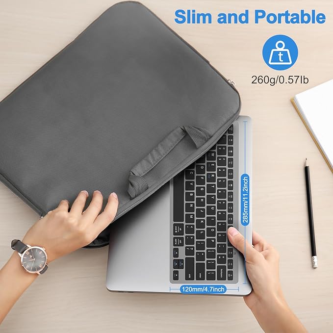 OMOTON 2.4G Wireless Keyboard, Ultra-Slim Compact Mini Keyboard with Type-C & USB-A Receiver, Compatible with Desktop Laptop Tablet PC Smart TV and Windows 11/10/8/7 - Grey