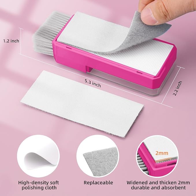 Ordilend Keyboard Cleaner Laptop Cleaning Kit, Car Accessories for Women Interior, Desk Accessories Office Supplies for Women, Patented Camera Cleaning Kits, HotPink - Image 9