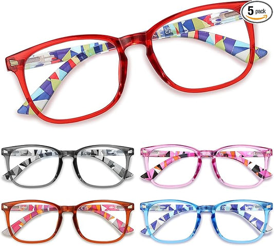 CCVOO Reading Glasses for Women/Men, Eyeglasses, Blue Light Readers for Women/Men, Computer Eye Glasses, Cheaters