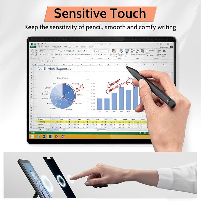 Mamol Magnetic Privacy Screen for 13.5 inch Microsoft Surface Laptop 6/5/4/3/2/1, Removable Anti Spy Glare Blue Light Filter, Surface Laptop Privacy Screen Protector 13.5 in