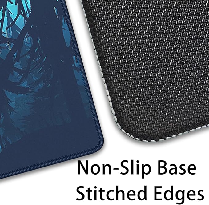 Sunset Wallpaper Desktop Mouse Pad Large,Mountain Desk Pad,Nature Desk Mat for Desktop,Keyboard and Mouse Mat,Gaming Mousepad for Office Home Work (27.5x11.8 in)