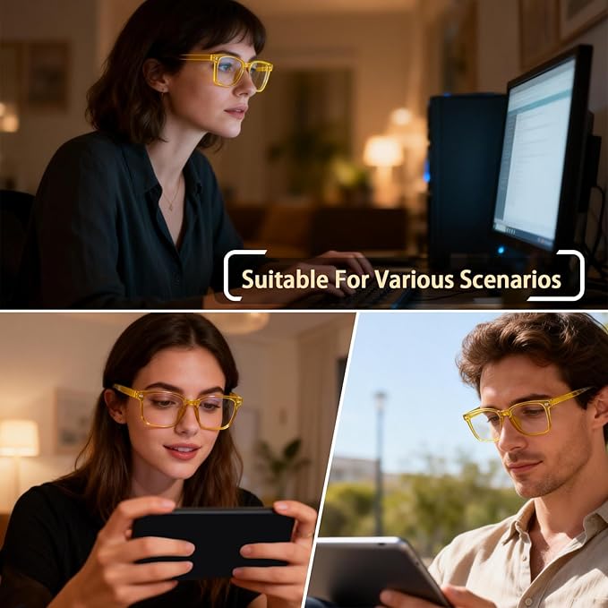 BIRDDIE Blue Light Blocking Glasses for Women & Men, UV400 Anti-Glare Computer Glasses for Gaming,Reading & Eye Strain Relief