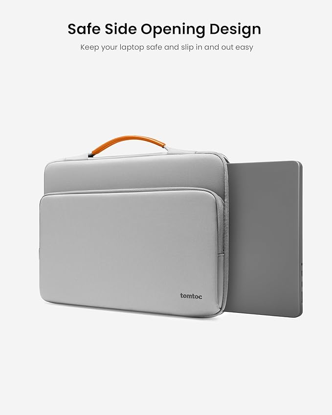 tomtoc 360 Protective Laptop Carrying Case for 13-inch New MacBook Air M5/A3449(2026), M4/A3240, M3/A3113, M2/A2681 M1/A2337, 13“ MacBook Neo/Pro, iPad Pro M5 & iPad Air M4, Water-Resistant Laptop Bag