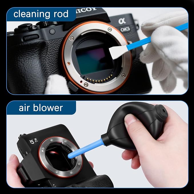 Camera Cleaning Kit for DSLR & Mirrorless Cameras - Camera Accessories Lens, Sensor & Camera Lens Cleaning Kit, Perfect Photographer Gifts, Canon, Sony A7III Accessories Sensor Cleaning kit - Image 3