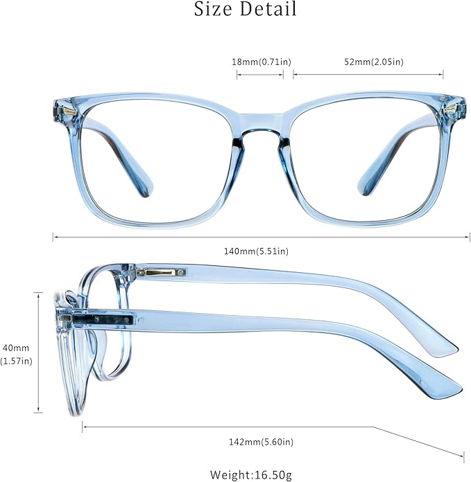 LifeArt 2 Pairs Blue Light Blocking Glasses with Spring Hinge, Computer Reading Glasses, Gaming Glasses, TV Glasses for Women Men (Blue&Pink, +1.25 Magnification)