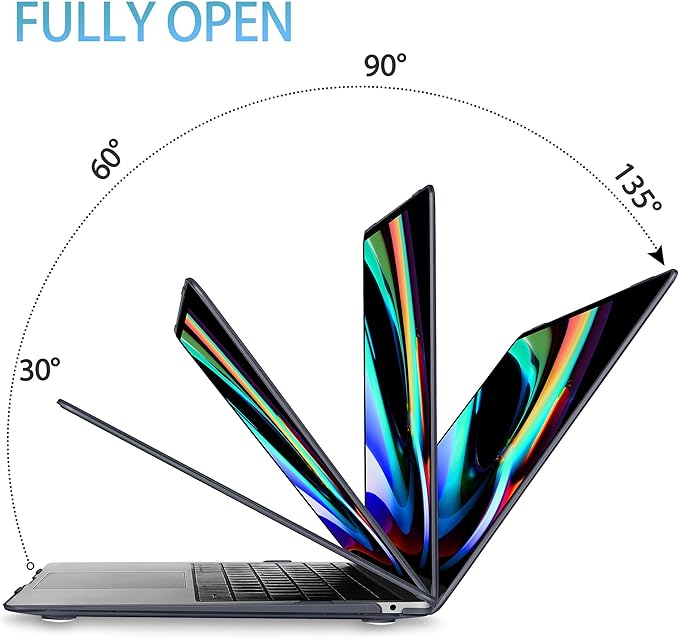 Mektron Case for MacBook Air 13 inch M1 A2337 A2179 A1932,Hard Cover 2018-2021 Air 13-inch with Touch bar & Touch ID, Exclusively Designed Protective Shell with Screen Protector,Glittering Butterfly