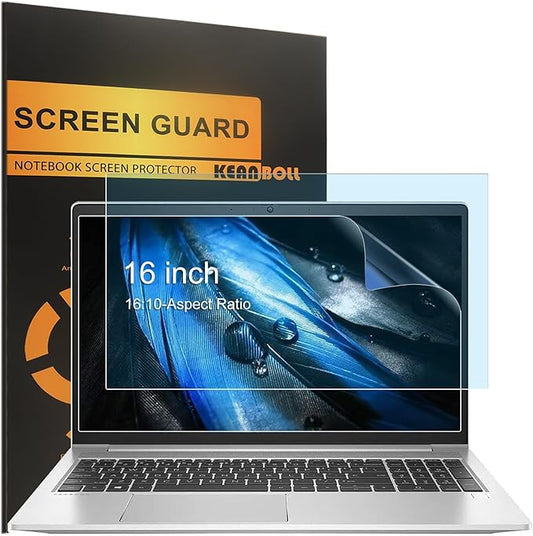 KEANBOLL 2-Pack 16" Blue Light Blocking & Anti-Glare Screen Protector | Universal Fit for HP, Dell, Asus, Samsung, Lenovo, Acer Chromebooks & 16:10 Laptops (Eye Comfort +Anti Glare)