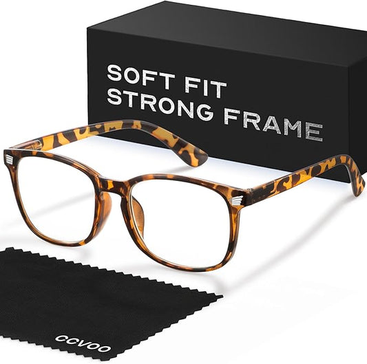 CCVOO Reading Glasses for Women/Men, Eyeglasses, Blue Light Readers for Women/Men, Computer Eye Glasses, Cheaters