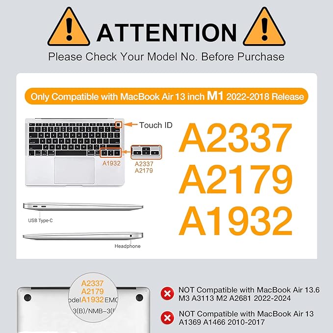 MOSISO Compatible with MacBook Air 13 inch Case M1 Chip 2021-2018 Release A2337 A2179 A1932, Plastic Hard Shell&Keyboard Cover&Screen Film&Storage Bag for MacBook Air 13.3 inch Case, Salmon Pink