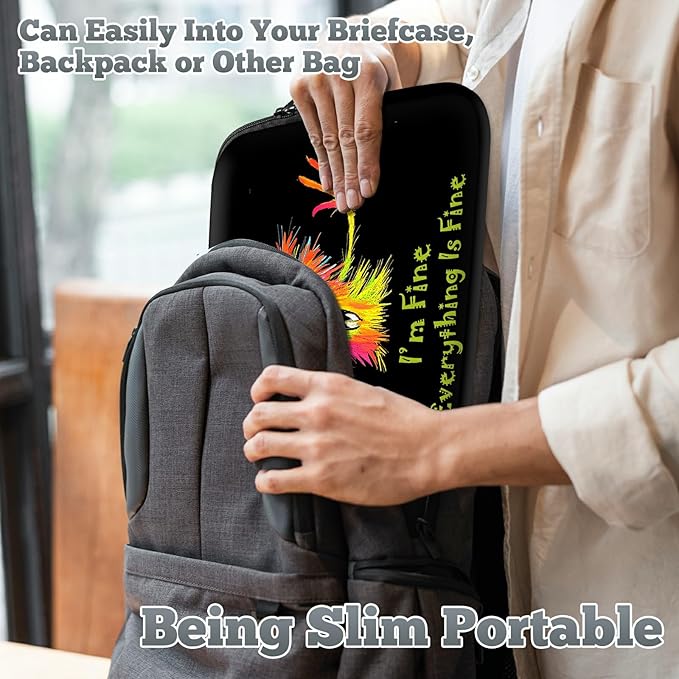 Laptop Sleeve Case Bag 13 inch, Colorful Little Monsters Slim Carrying Case Handbag Travel Laptop Bag for 13 inch MacBook Air M3/M2/Pro M2/ 13" iPad Pro/Air M4/M2 2024