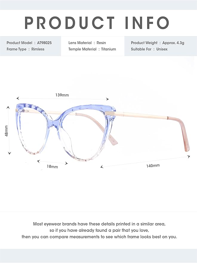 Blue Light Glasses for Woman & Men | Computer Glasses for Men & Women-Anti Fatigue,HD Screen Glasses for Gaming,Office,Reading
