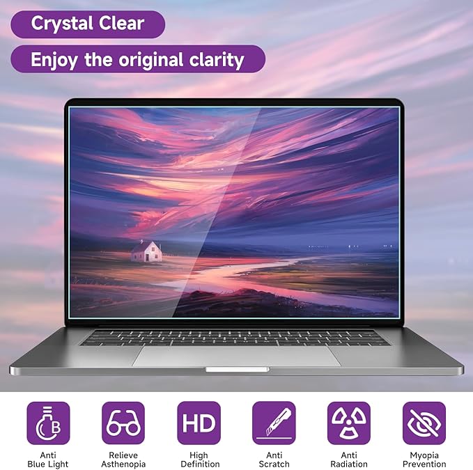 2 Pack 14 Inch Anti Blue Light Screen Protector for HP 14" Laptop/HP Pavilion 14/HP Chromebook 14/HP Stream 14/HP ProBook 14/Acer Chromebook 14/Acer Aspire 14/Acer Chromebook 314|514/Asus Chromebook
