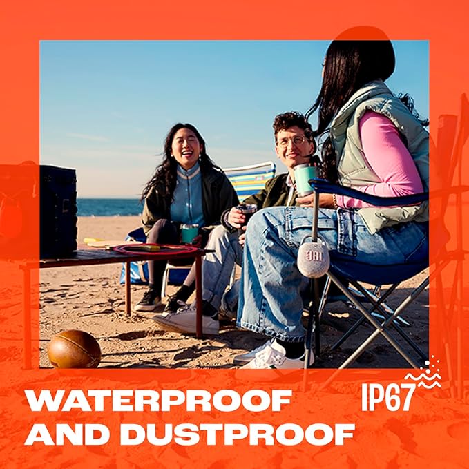 JBL Clip 5 - Ultra-Portable,Waterproof & Dustproof Bluetooth Speaker,Big JBL Pro Sound with punchy bass,Integrated carabiner,Up to 12 Hours of Play,Made in part with recycled materials(Black & Orange)