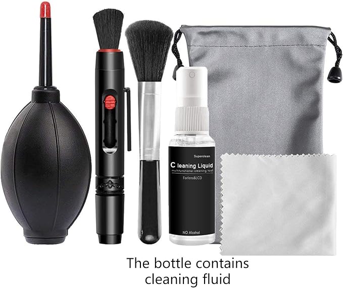 Camera Cleaner Tools with Solution Version Lens Pen Air Blower Storage Bag Set for Printer Keyboard Tool - Image 8
