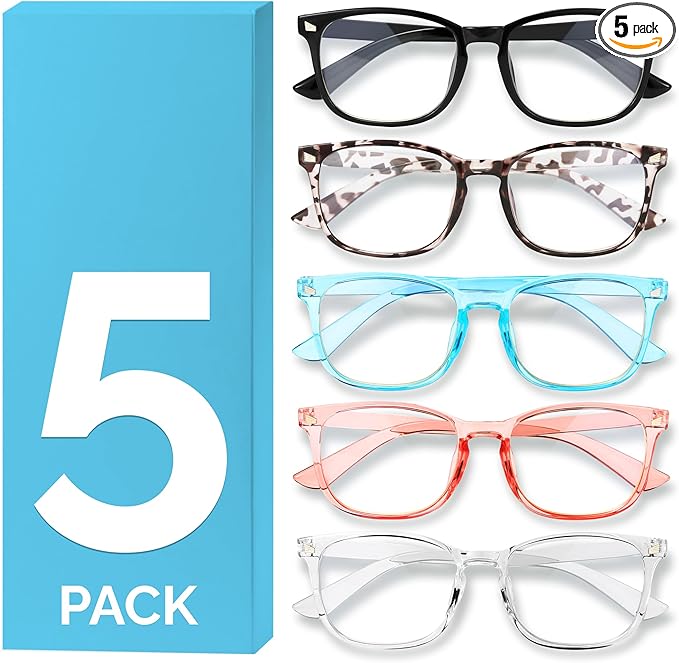 MIGSIR Blue Light Blocking Glasses for Computer Gaming, Fashion Fake Helps Reduce Screen Fatigue Eyeglasses for Women Men