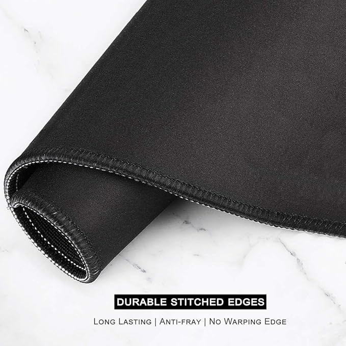 Auhoahsil Large Gaming Mouse Pad, Galaxy Theme XXL 35.4 x 15.7 in Desk Pad Stitched Non-Slip Rubber Long Computer Mousepad Thin Extended Full Size Desk Mat for Desktop, Laptop, Wireless Mice, Purple