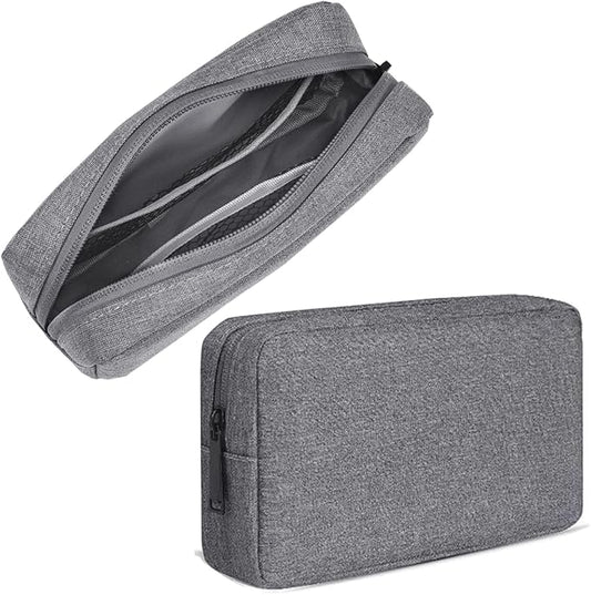 Electronic Organizer Travel USB Cable Accessories Bag/Case, Waterproof Electronics Accessories Case Organizer Bag for USB, Cable, Cord, Charger, Phone, Power Bank, Earphone (Small-Dark Gray)