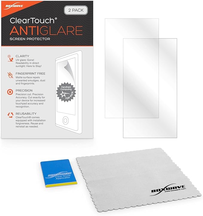 BoxWave Screen Protector Compatible with Kenwood DMX1057XR - ClearTouch Anti-Glare (2-Pack), Anti-Fingerprint Matte Film Skin