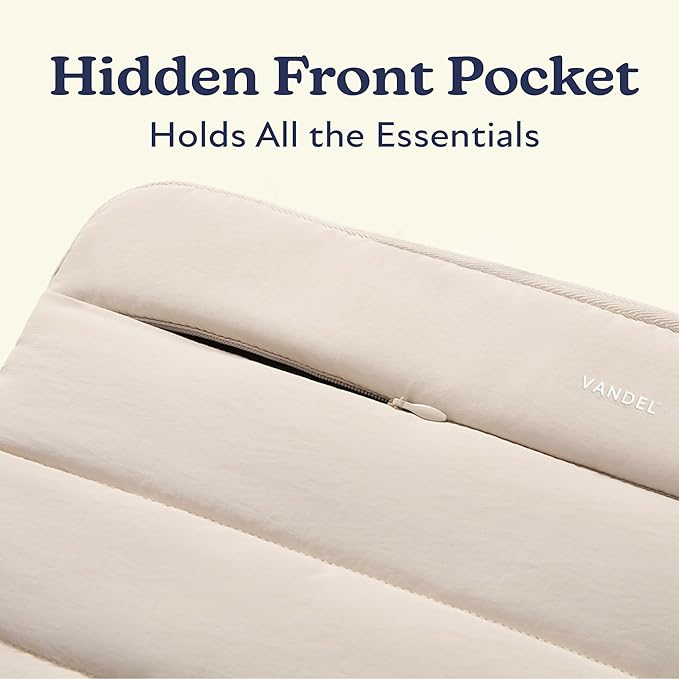 Vandel Puffy Laptop Sleeve Case for 13-14 inch Laptop Sleeve Bag Case 13.3 Inch with Zipper Pocket, Compatible with MacBook Air 13, Pro 14/13 iPad Pro 12.9, HP Dell ASUS, Computer Bag Cover