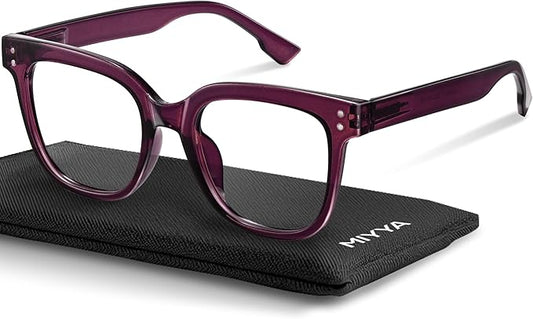 miyya Blue Light Glasses for Women & Men – Oversized UV & Blue Light Blocker Chunky Frames, Stylish Eyewear Accessories