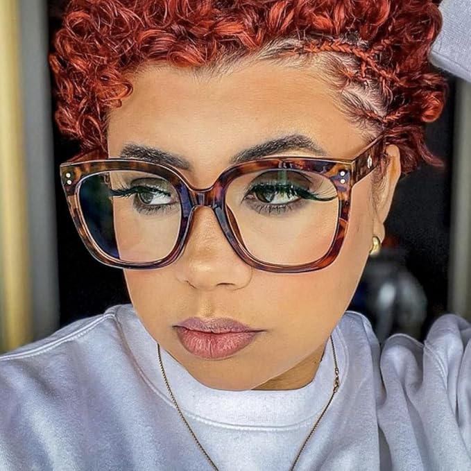 Shiratori Blue Light Blocking Glasses Rectangle Chic Preppy Look MultiColor Frame for Women Men