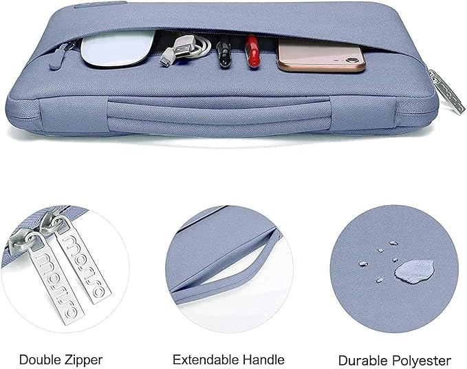 MOSISO Compatible with MacBook Pro 13 inch Case M2 2026, 2025, 2024-2016 A2338 M1 A2251 A2289 A2159 A1989 A1708 A1706, Plastic Hard Case&Bag&Keyboard Skin&Webcam Cover&Screen Protector, Lavender Gray