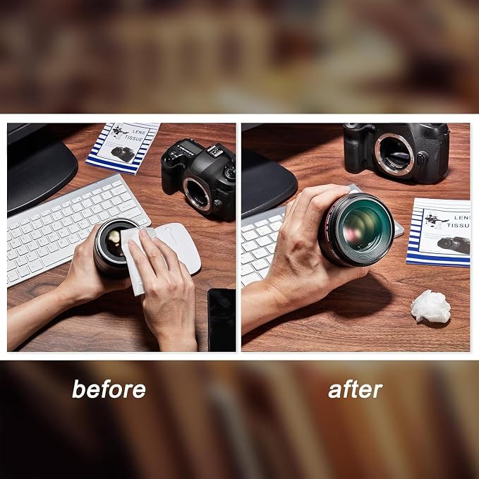 500 Pieces Lens Cleaning Paper Tissue and 2 Double Sided Cleaning Cloth-Lens Cleaning Paper for Camera Lenses, Microscopes, Computer Screens, Magnifiers, Glasses, 10 Booklets - Image 6