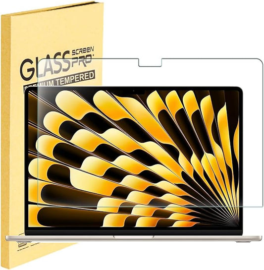Tempered Glass Screen Protector for MacBook Air 15.3" with M5 M4 M3 M2 Chip & Touch ID ( A3448 A3241 A3114 A2941) Screen Protector for 2026-2023 MacBook Air 15 Inch Laptop Protective Accessories [9H Hardness] [Bubble Free]