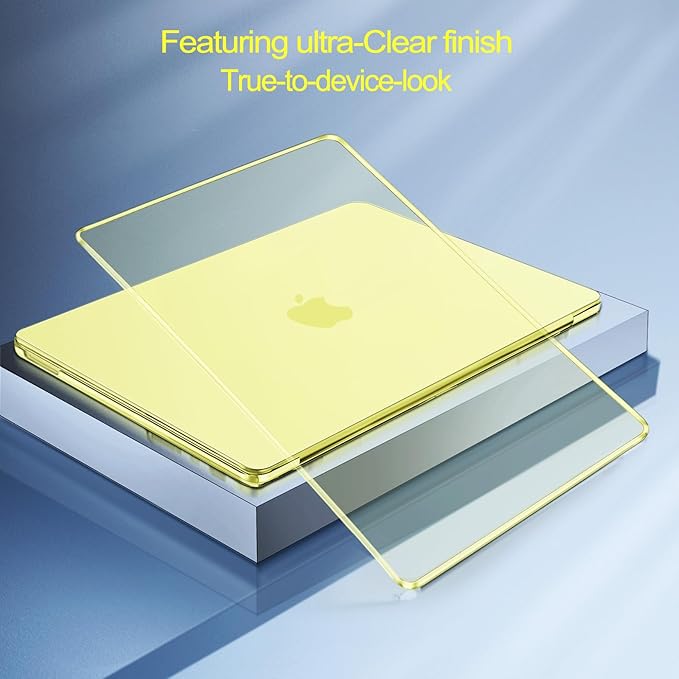 MOSISO Compatible with MacBook Neo Case 13 inch 2026 Release Model A3404 with A18 Pro Chip, Ultra-Thin Protective Crystal Hard Shell Case&Keyboard Cover&Screen Protector, Citrus