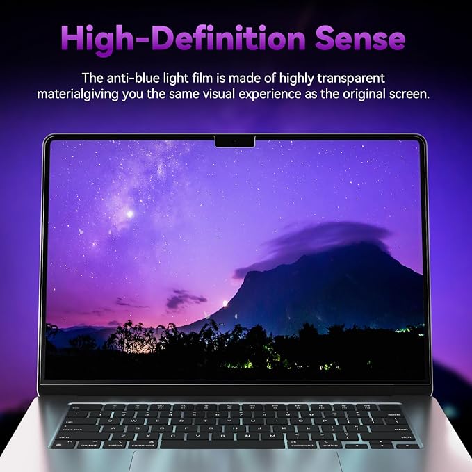 Mamol 2 Pack Anti Blue Light Screen Protector for MacBook Pro 16 Inch (2021-2026, M1, M2, M3, M4, M5), Eye Protection, Anti Glare