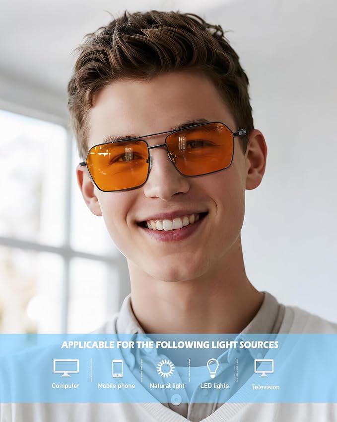 ANYLUV Blue Light Glasses Men/Women, Blue Light Blocking Glasses, Computer Screen Blocker Eyes Protection Glasses