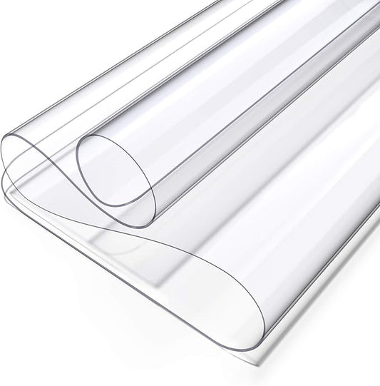 Oterri Clear Writing Desk Pad, 36’’x60” Heat Resistant Waterproof PVC Round Edge Durable Desk Protect Mat, Anti-Static Writing Mat Table Protector