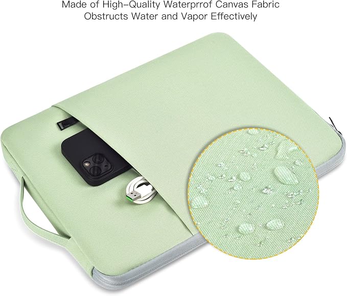 14 Inch Laptop Case Computer Sleeve for HP Lenovo Acer Dell Chromebook/Stream/Aspire 3, Lenovo IdeaPad/ThinkPad, ASUS Chromebook/Vivobook Go, Dell Latitude 7490 Bag, Green