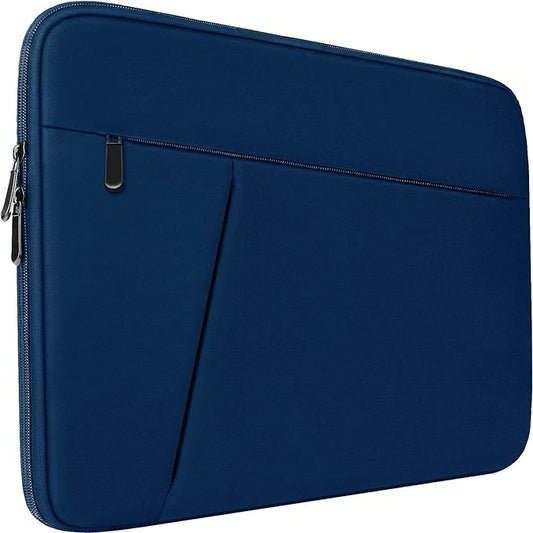 Laptop Sleeve Case 15.6 inch, Durable Shockproof Protective Computer Carrying Cover with Front Pocket, Briefcase Handbags Laptop Bag for 15.6 inch HP, Dell, Acer, Asus, Notebook, Blue