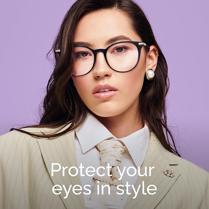 Gaoye Blue Light Blocking Glasses, Retro Round Eyewear Frame Anti Eyestrain Computer Glasses for Women Men (Black+Pink+Tea Leopard)