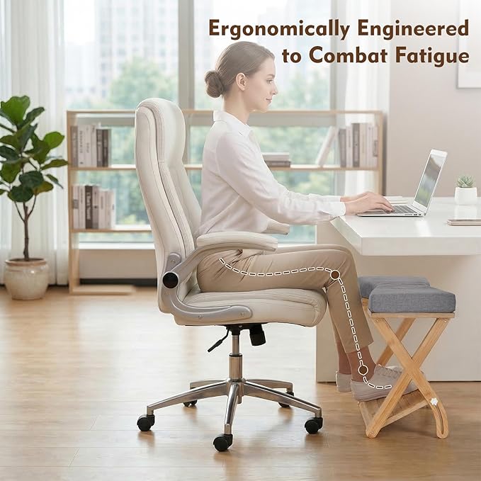 Double Step Footrest Under Desk,6 Adjustable Heights with Adjustment Knob,Adjustable lErgonomic Foot Stool Under Desk for Home &Office,Cushioned Top &Non-Slip Surface,Excellent Bamboo Wood