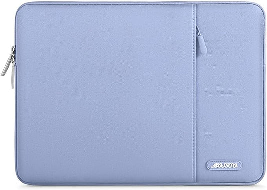 MOSISO Laptop Case 13 inch, Laptop Sleeve Compatible with MacBook Neo/Air/Pro 13 inch with A18/M5/M4/M3/M2/M1 Chip 2026-2016, Polyester Vertical Computer Sleeve Bag with Pocket, Pastel Blue