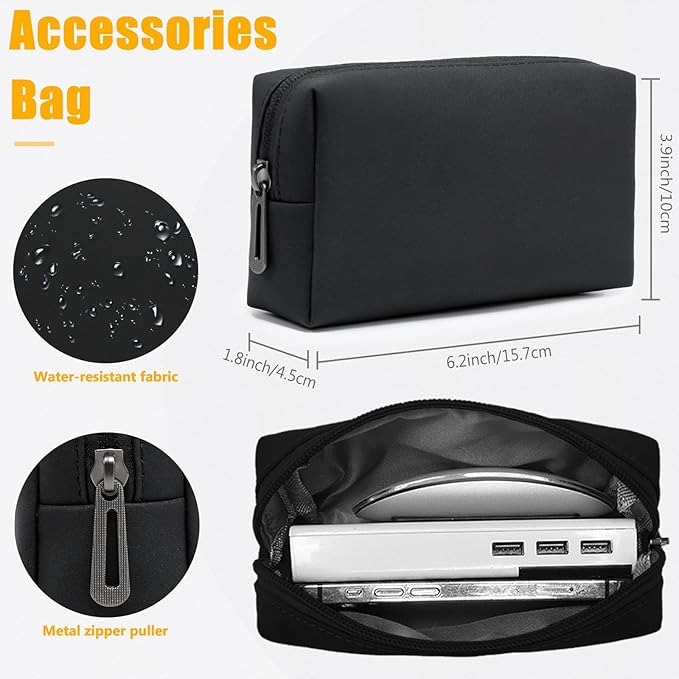 HYZUO 15-16 Inch Laptop Case Bag Sleeve with Stand Feature for MacBook Pro 16 M5/M4/M3/M2/M1 Pro/Max 2026-2019, XPS 15, MacBook Pro 15 2015-2012, Samsung Galaxy Book Flex 15, Black