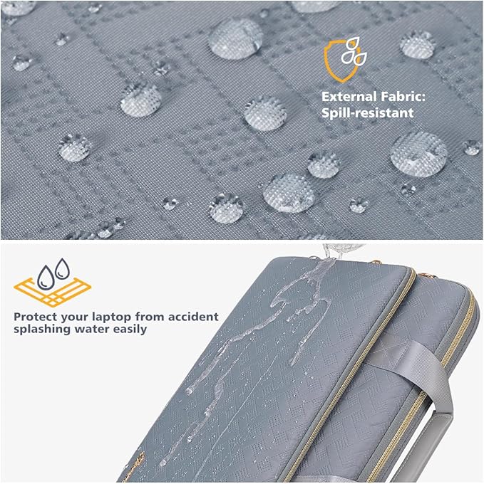 KIZUNA Laptop Sleeve Case 13 Inch Computer Shoulder Bag for 13.6" MacBook Air M2/MacBook Pro 14 M3 M2 M1 MAX/14 Lenovo ThinkPad X1 Carbon/IdeaPad Flex 5 Gen 8/IdeaPad Flex 5i/Yoga 9i Dell,Grey