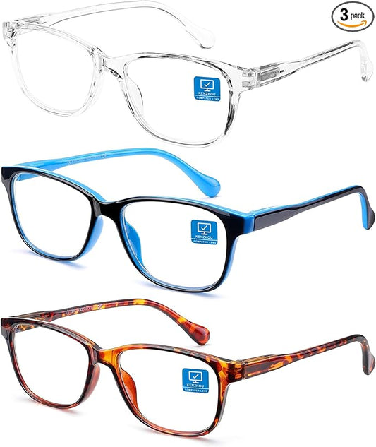 K KENZHOU Blue Light Glasses for Woman Men Bluelight Blocking Glasses for Computer Gaming Phones,Anti Eye Strain & UV Glare
