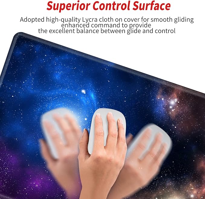 Gaming Mouse Pad 48x24 XXXL Desk Mat Extra Large Extended Mousepad Giant Desk Pad 3XL Galaxy Huge Protector Mat Oversized Computer Mat for Wireless Mouse Work