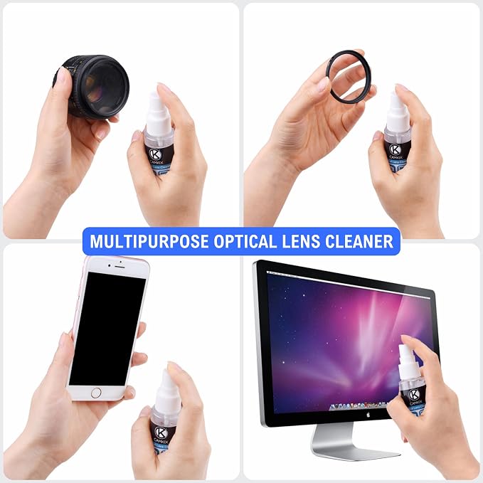Camkix APS-C Sensor Cleaning Kit Digital Camera Lens Cleaner Kit Compatible with DSLR and Mirrorless Cameras - 10x of 16mm Dry Cleaning Swabs and 1 Bottle of Sensor Optical Lens Cleaner - Image 5