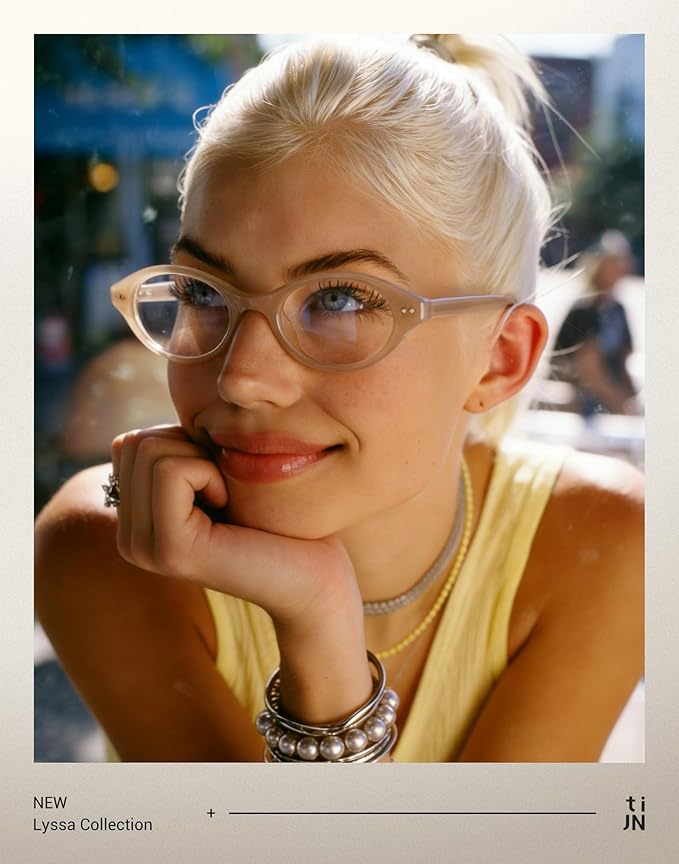 TIJN Blue Light Blocking Glasses Women Men Retro Cat Eye Square Oval Anti Glare Screen Computer Gaming Daily Eyeglasses TR90