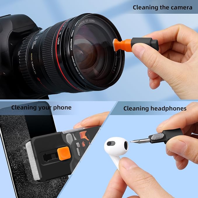 Ordilend All-in-1 Keyboard Cleaner and Laptop Cleaning Kit - Professional Computer Screen-Safe Tools for MacBook and Electronics - Portable Brush Set for Gamers and Remote Professionals - Image 4