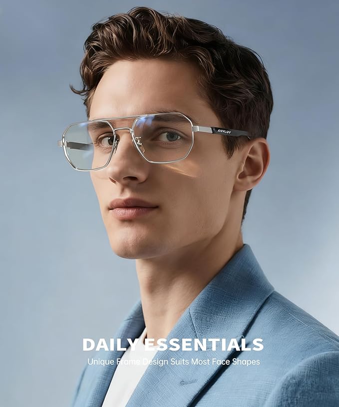 ANYLUV Blue Light Glasses for Woman/Men, Blue Light Blocking Glasses Women Computer Gaming Glasses for Eye Protection