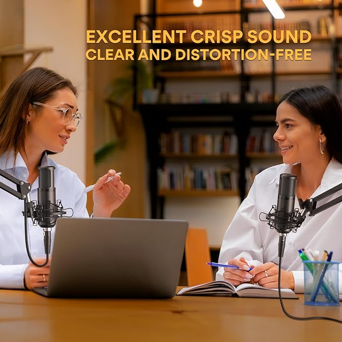 MAONO XLR Condenser Microphone, Professional Cardioid Studio Recording Mic for Streaming, Podcasting, Singing, Voice-Over, Vocal, Home-Studio, YouTube, Skype, Twitch (PM320S)